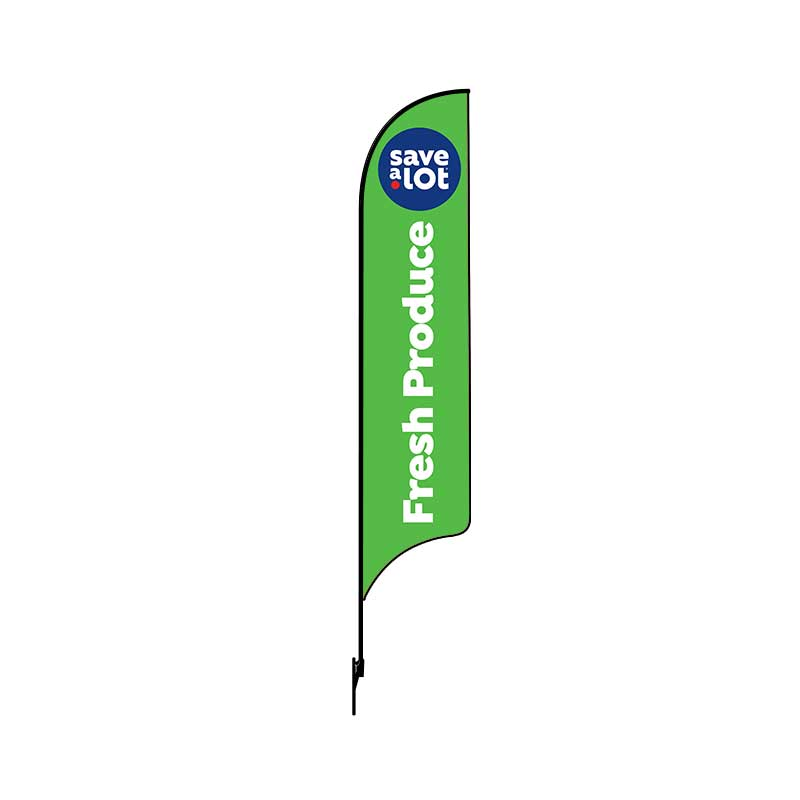 15' Save A Lot Green Fresh Produce AdverSail Flag (double sided)