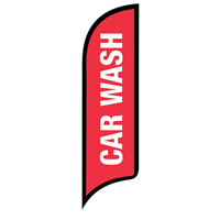 12' FullSpeed Automotive Red Car Wash AdverSail Flag